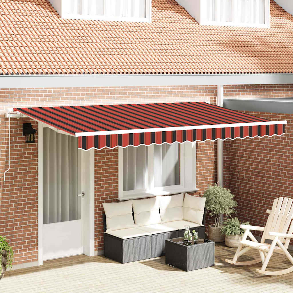 Einziehbare Markise Orange 350 x 200 cm Stoff