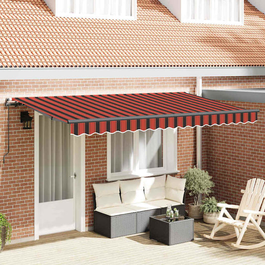 Einziehbare Markise Orange 350 x 200 cm Stoff