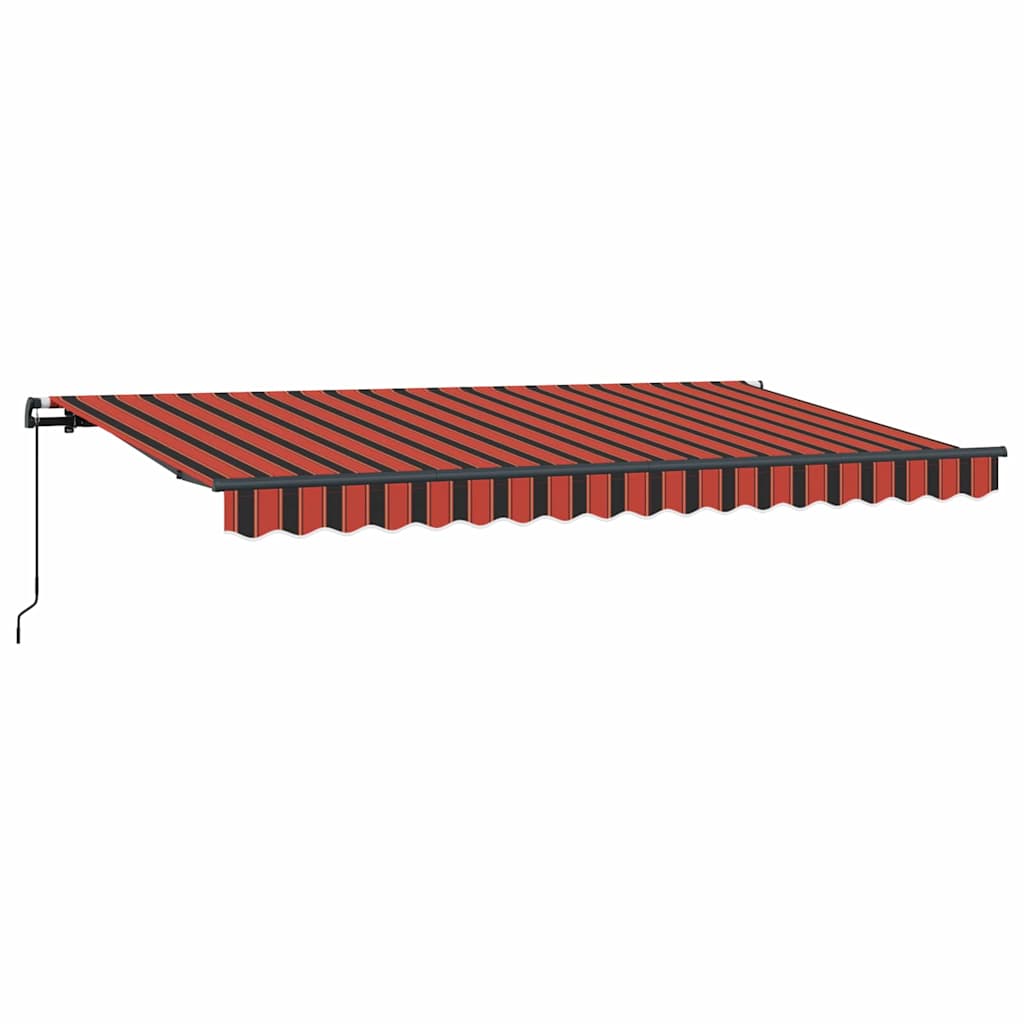 Einziehbare Markise Orange 350 x 200 cm Stoff