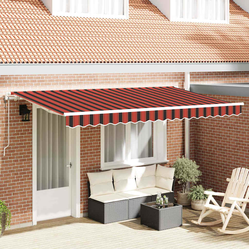 Einziehbare Markise Orange 350 x 200 cm Stoff