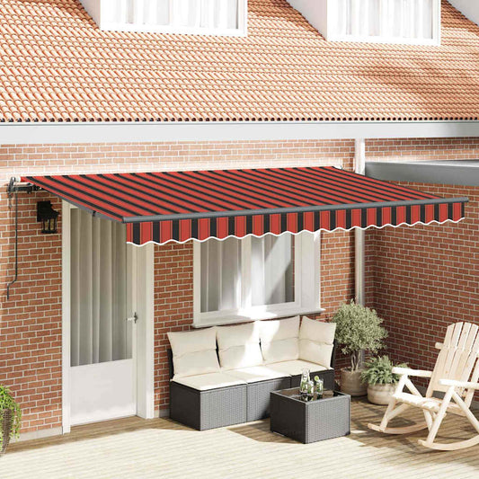 Einziehbare Markise Orange 350 x 200 cm Stoff
