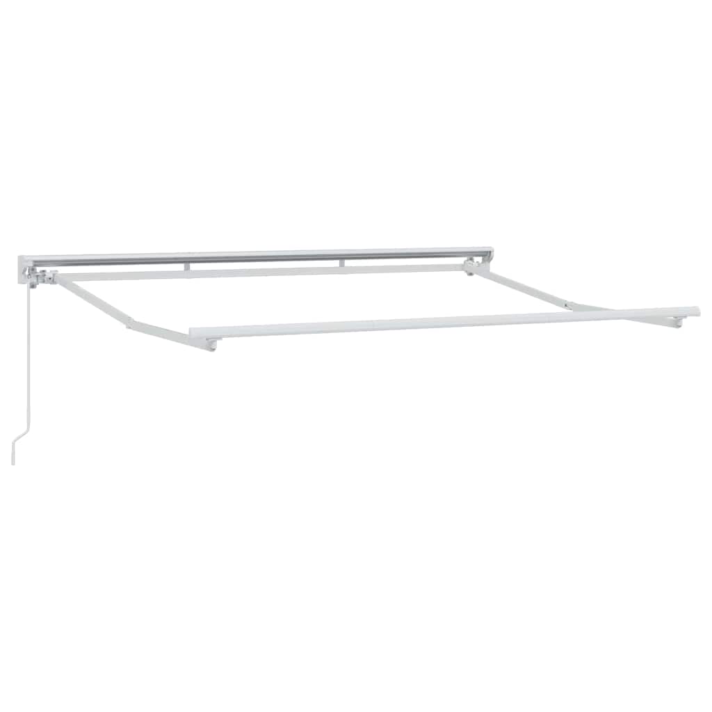 Einziehbare Markise Braun 350 x 200 cm Polyester und Metall