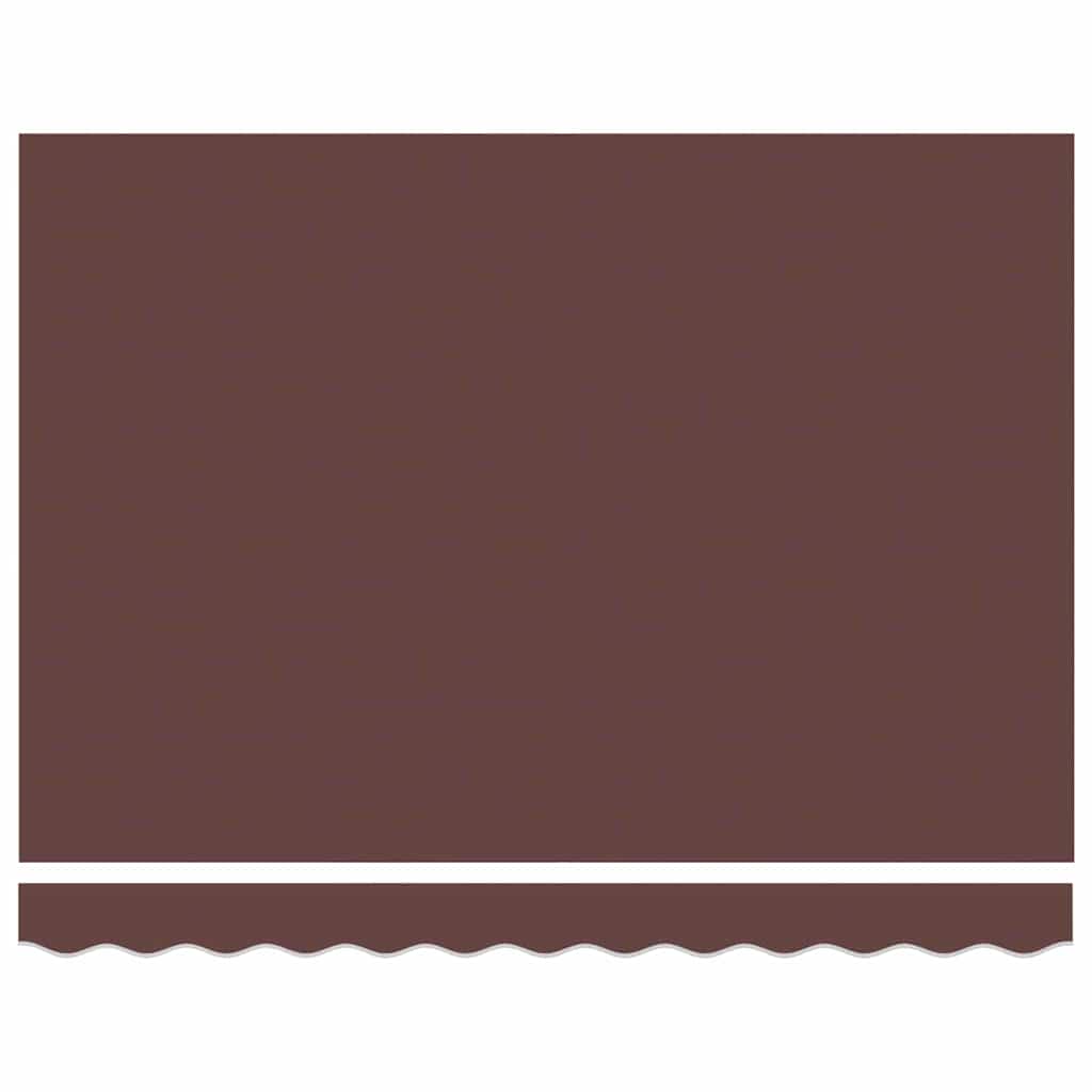 Einziehbare Markise Braun 350 x 200 cm Polyester und Metall