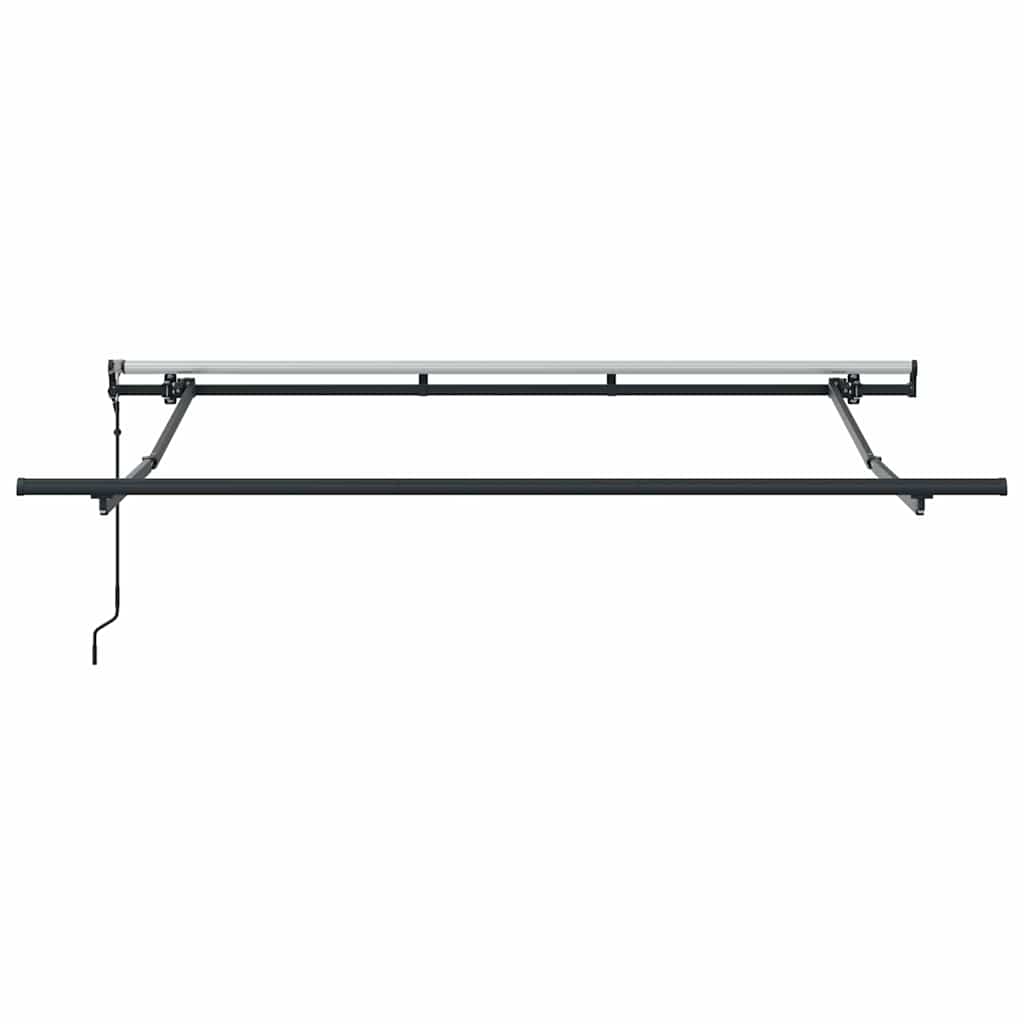 Einziehbare Markise Braun 350 x 200 cm Stoff