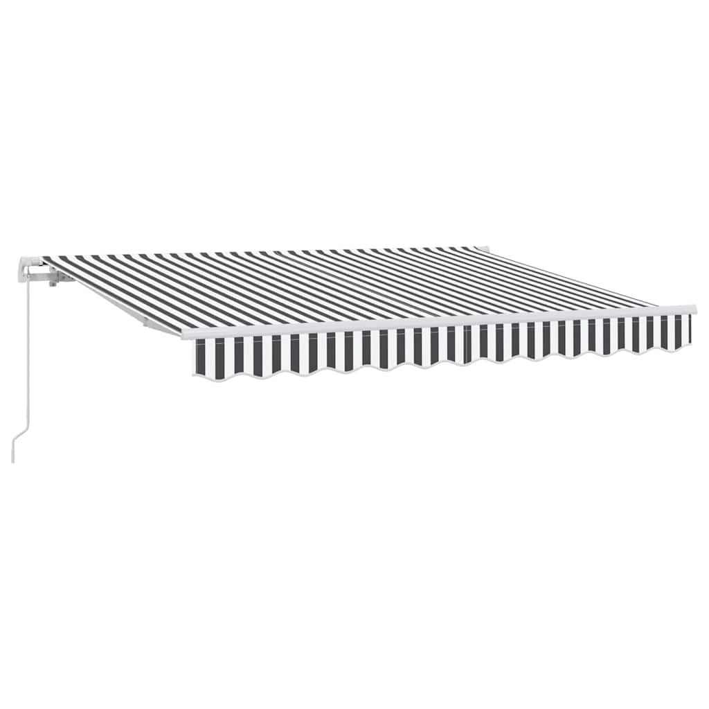 Einziehbare Markise Anthrazit 350 x 200 cm Stoff
