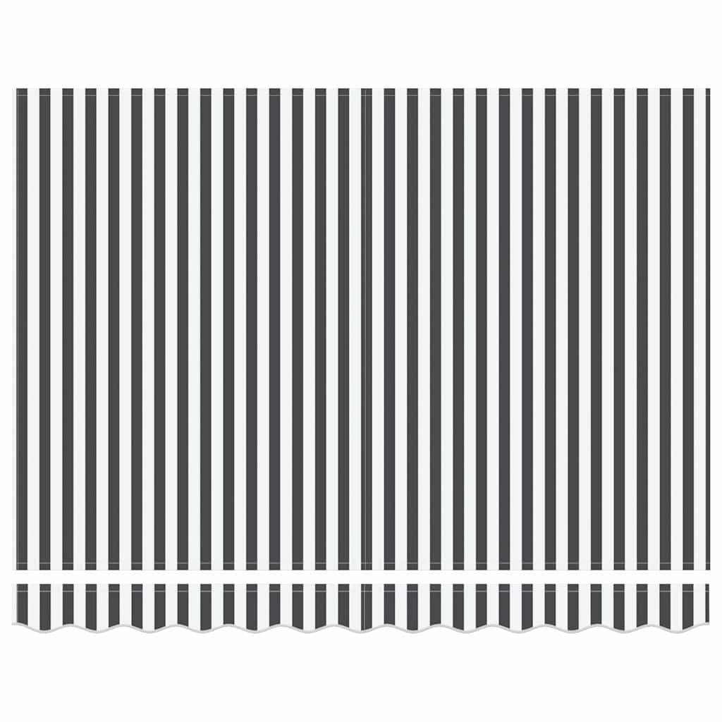 Einziehbare Markise Anthrazit 350 x 200 cm Stoff