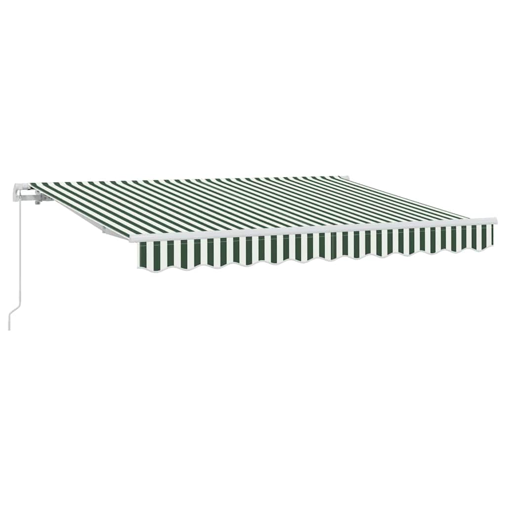 Einziehbare Markise Grün 350 x 200 cm Stoff