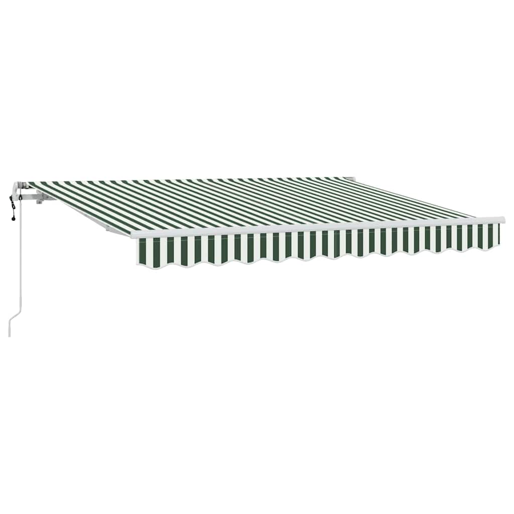 Einziehbare Markise Grün 350 x 200 cm Stoff