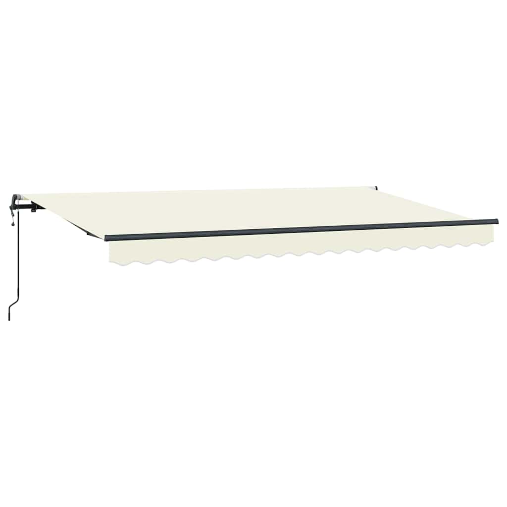 Einziehbare Markise Creme 400 x 200 cm Stoff