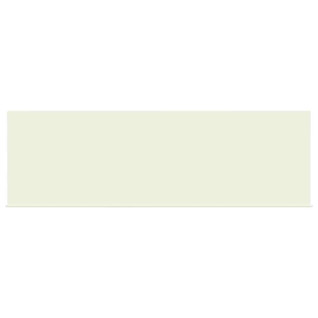 Einziehbare Markise Creme 400 x 200 cm Polyester und Aluminium