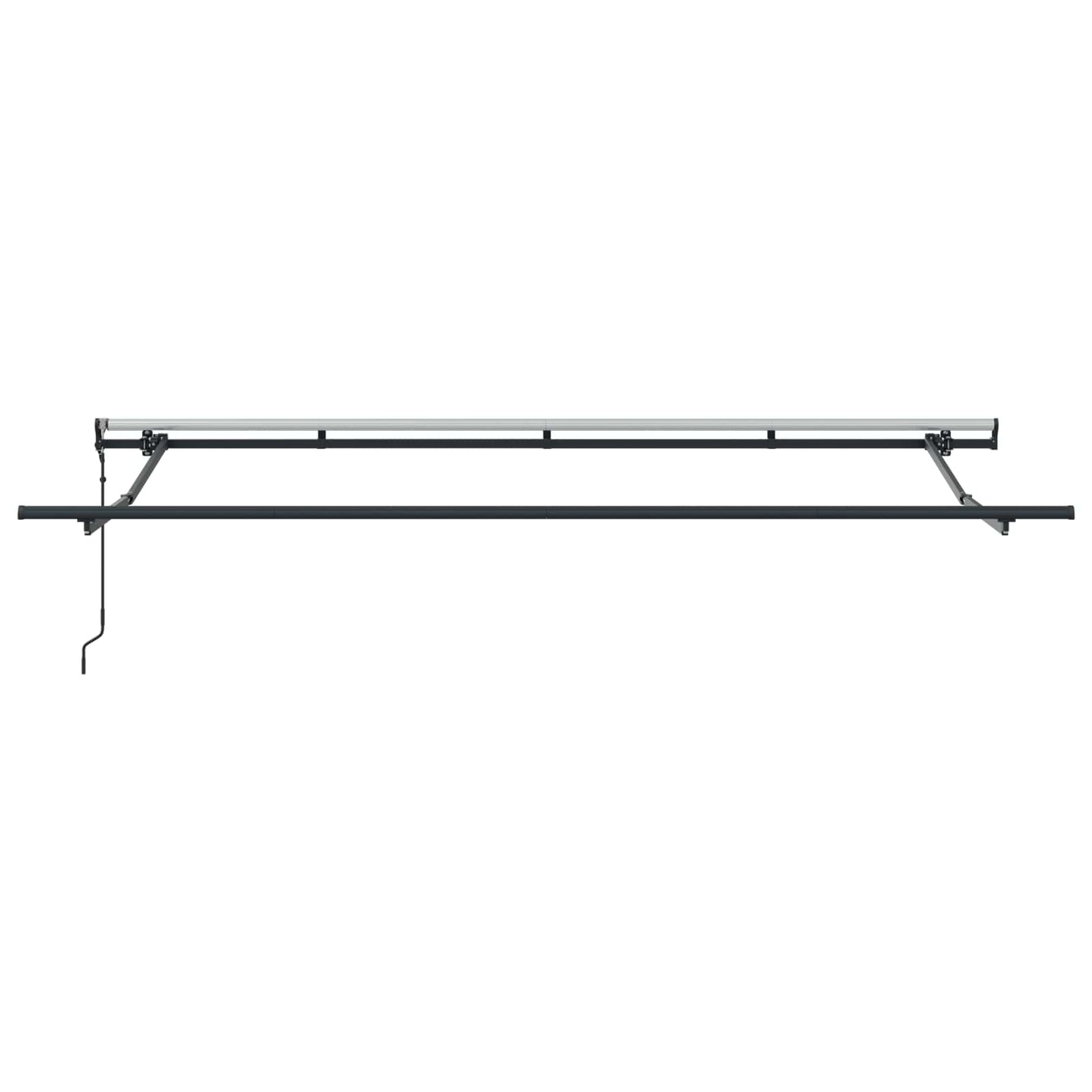 Einziehbare Markise Creme 400 x 200 cm Polyester und Aluminium