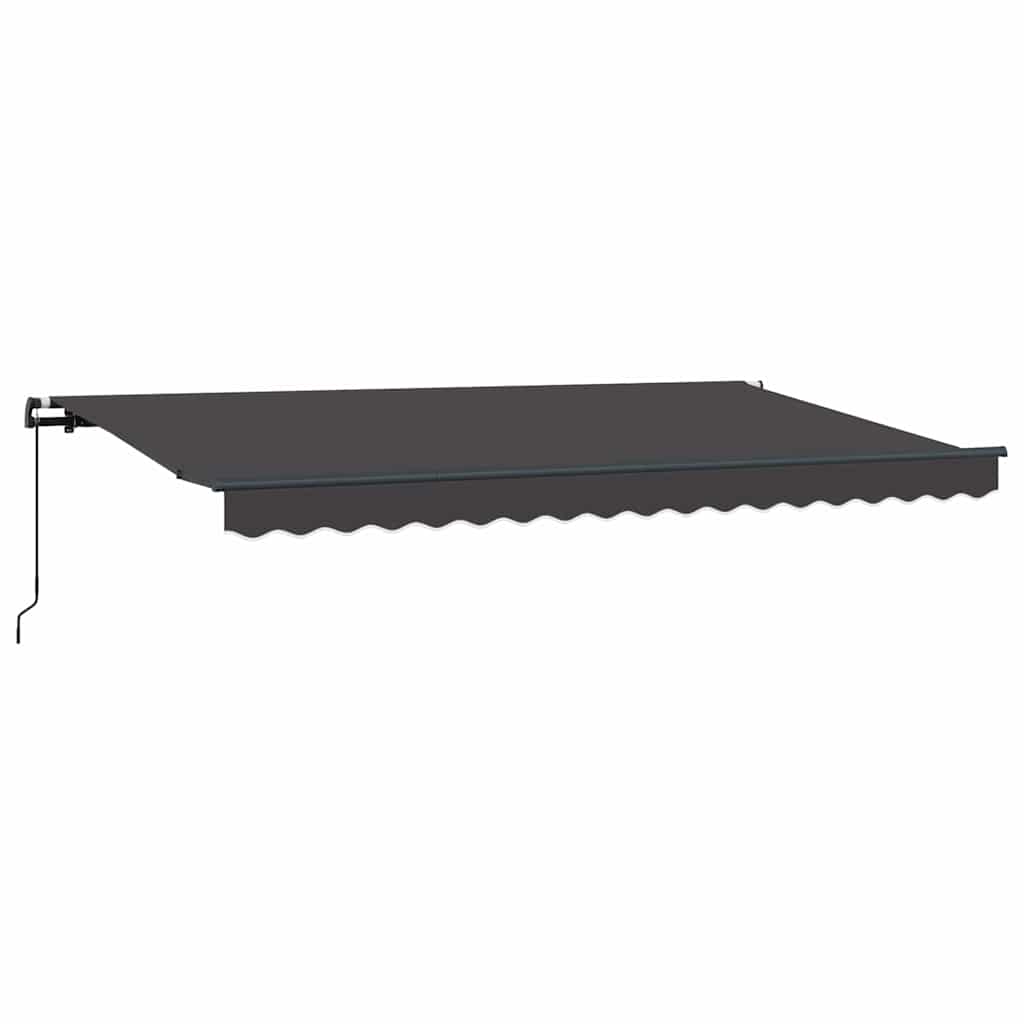 Einziehbare Markise Anthrazit 400 x 200 cm