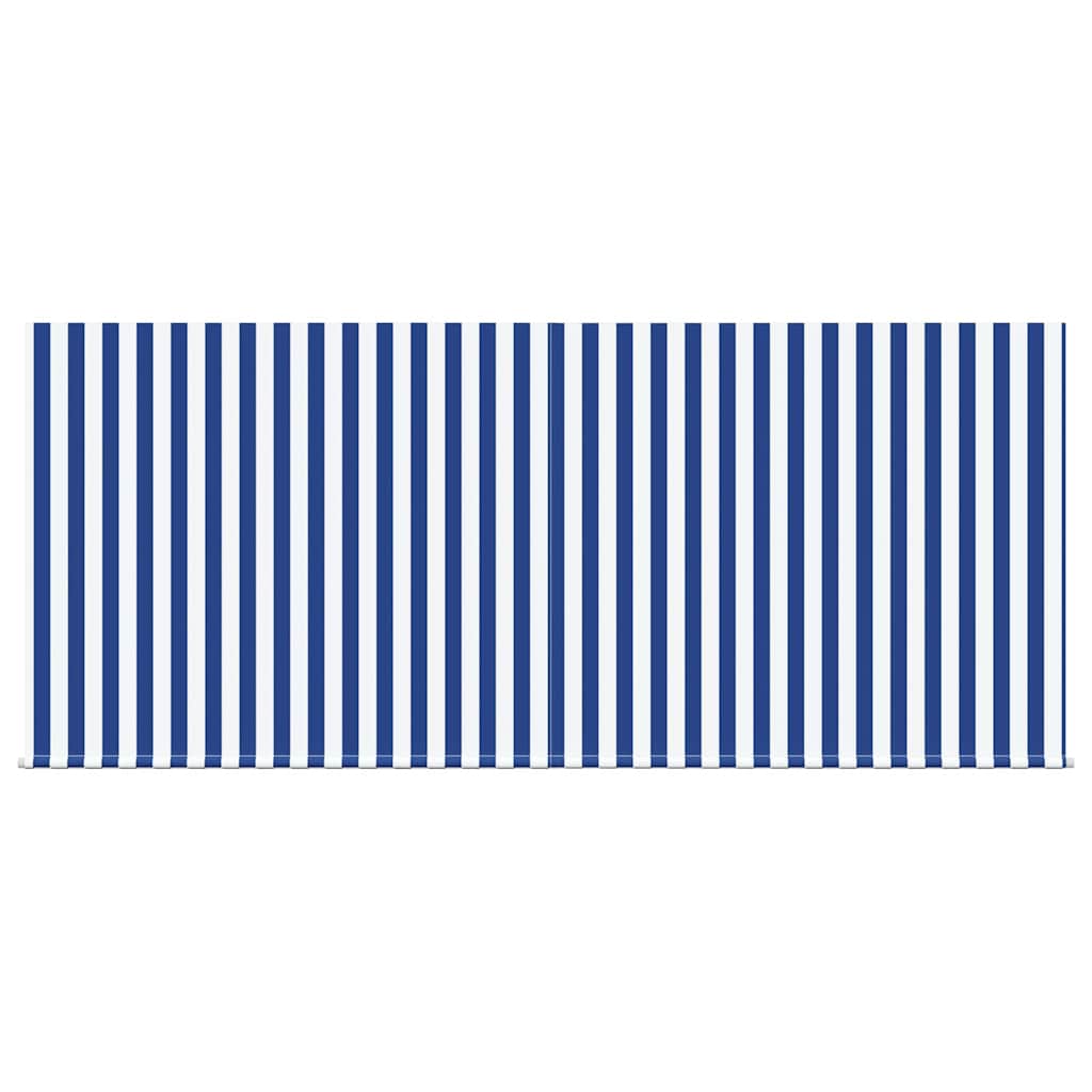 Einziehbare Markise Blau und Weiß 300 x 250 cm