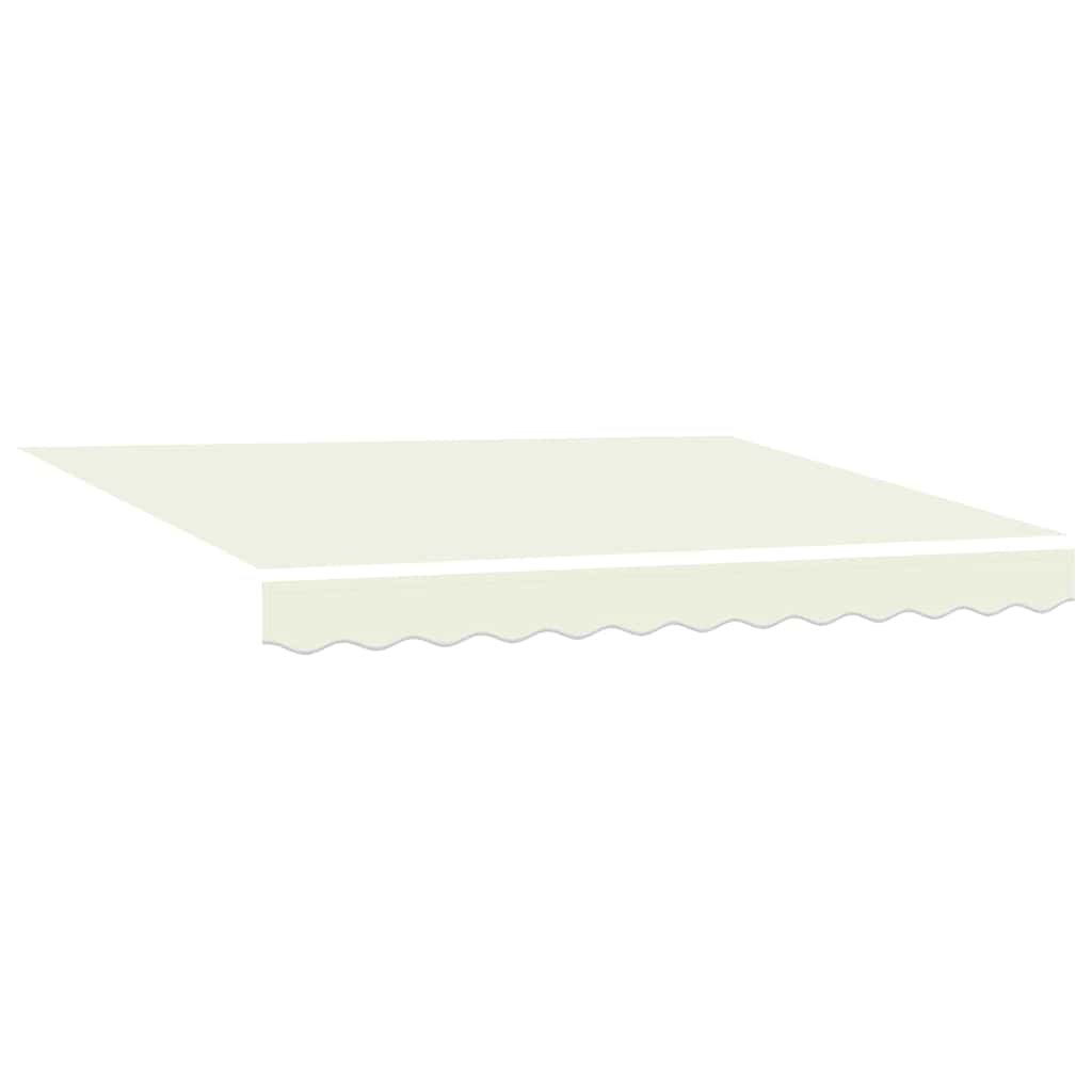 Einziehbare Markise Creme 300 x 250 cm Polyester und Aluminium