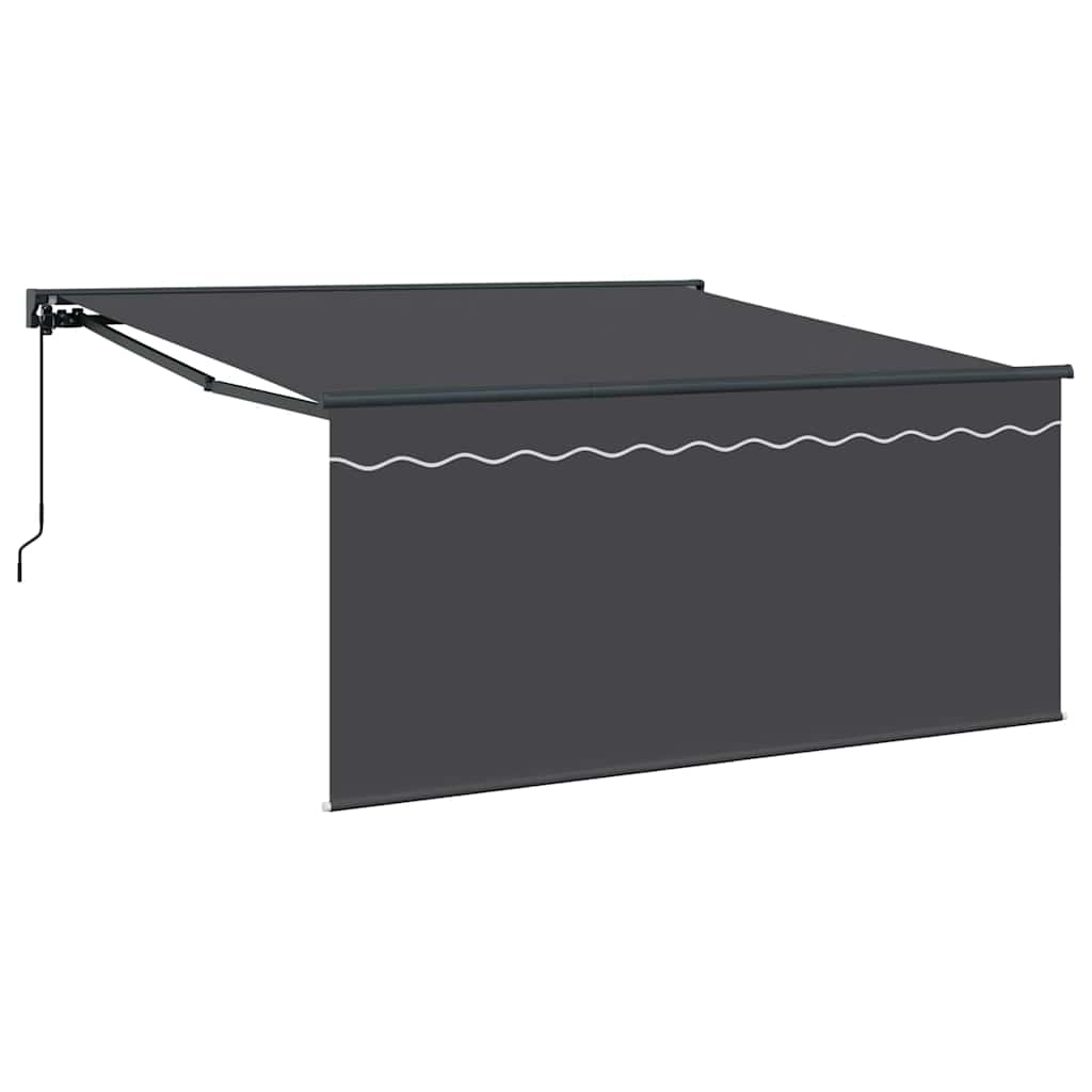 Einziehbare Markise Anthrazit 300 x 250 cm