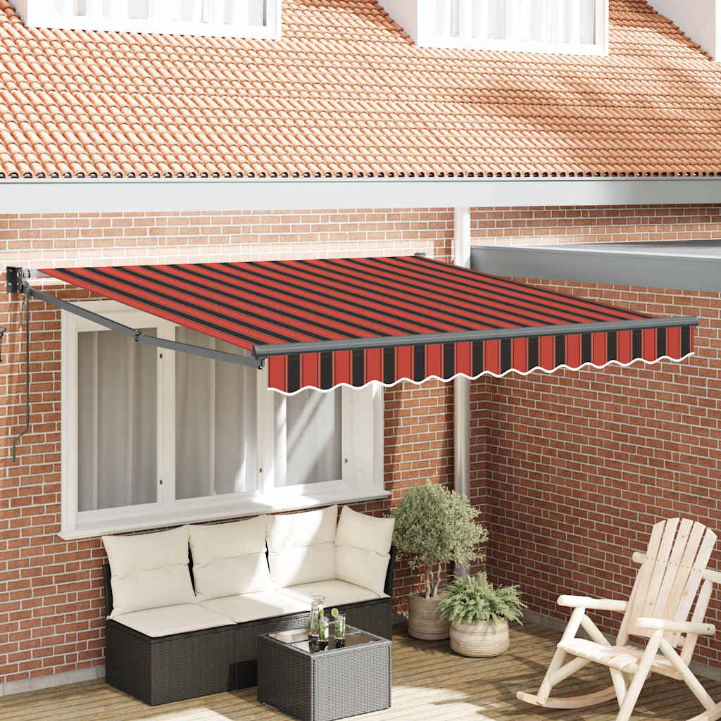 Einziehbare Markise Orange 300 x 250 cm Stoff