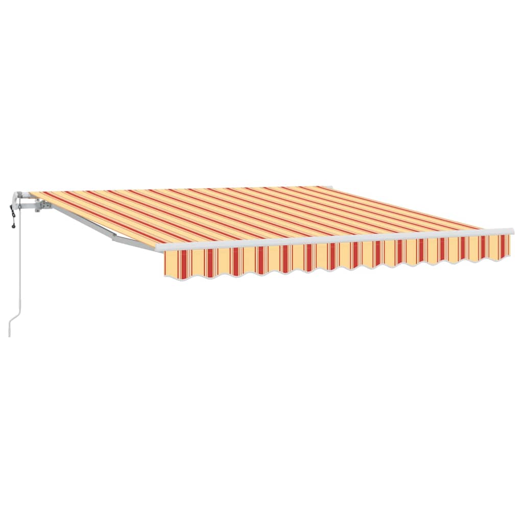 Einziehbare Markise Gelb und Orange 300 x 250 cm Stoff