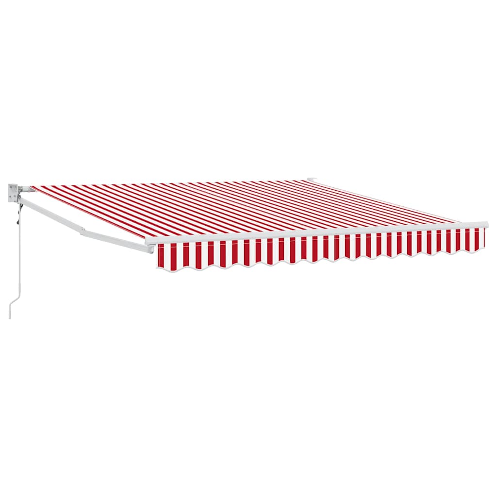 Einziehbare Markise Rot 300 x 250 cm Stoff