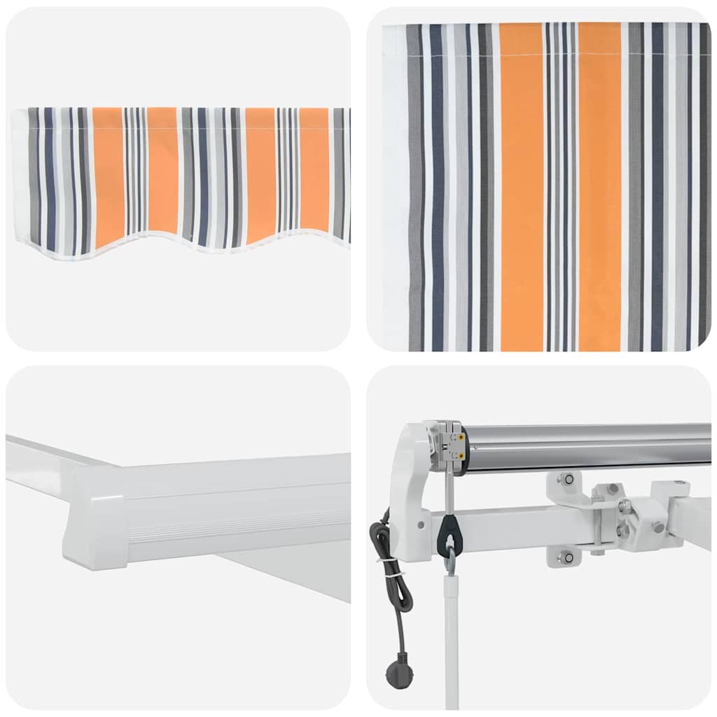 Einziehbare Markise Mehrfarbig 300 x 250 cm Stoff