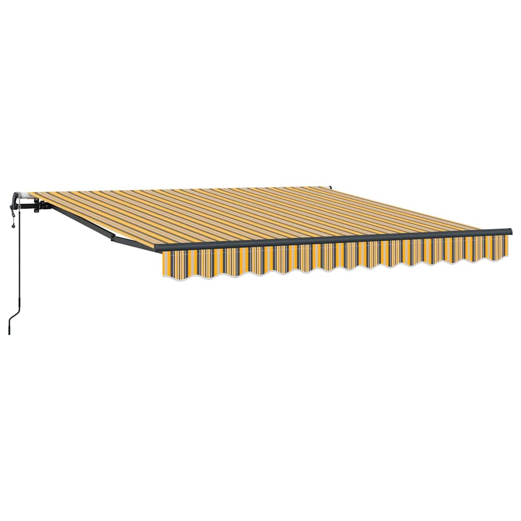 Einziehbare Markise Mehrfarbig 300 x 250 cm Stoff und Aluminium