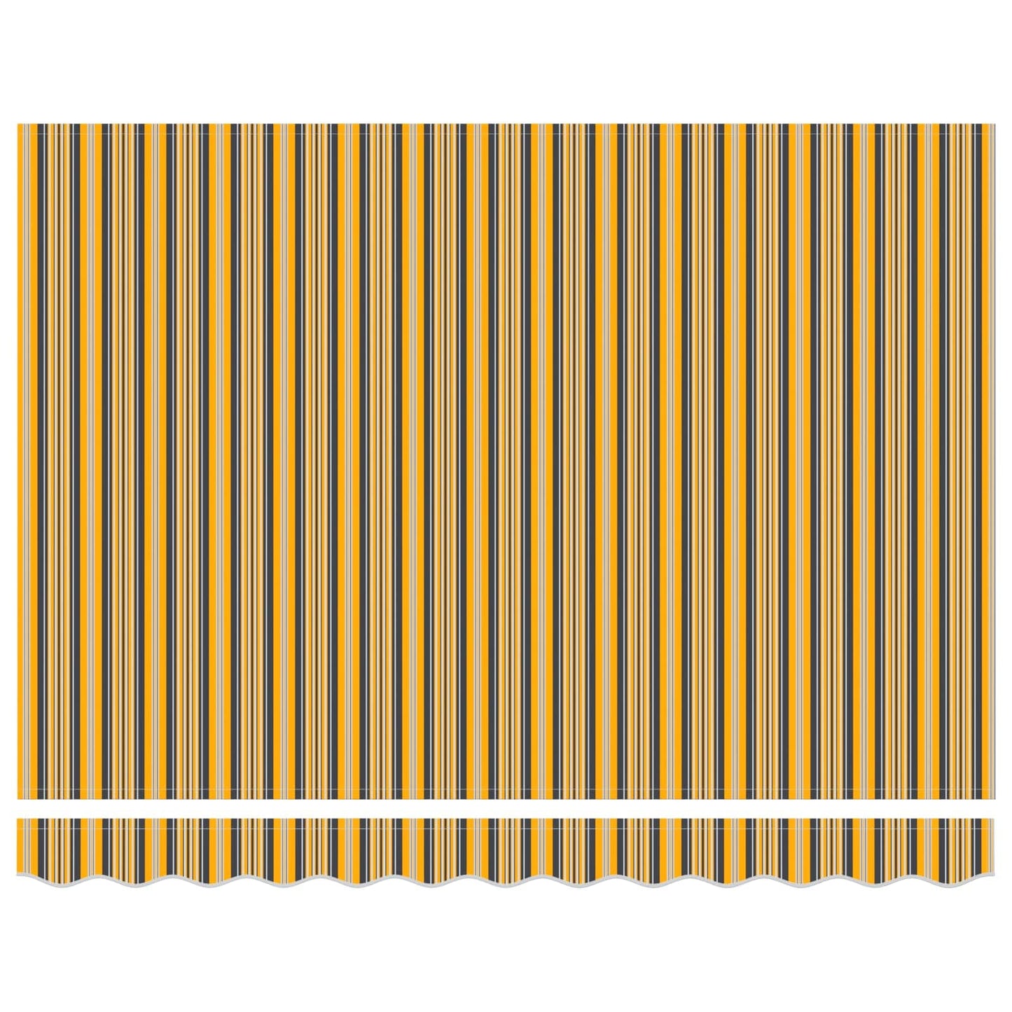 Einziehbare Markise Gelb und Grau 300 x 250 cm