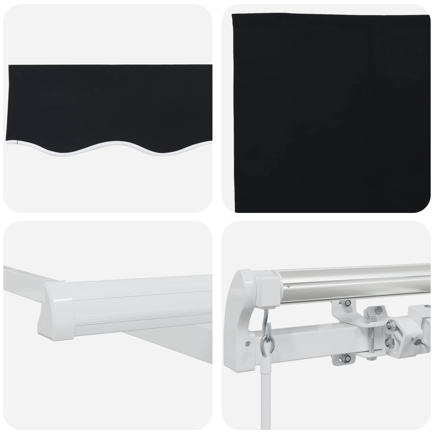 Markise Schwarz 300 x 250 x 165 cm Polyester