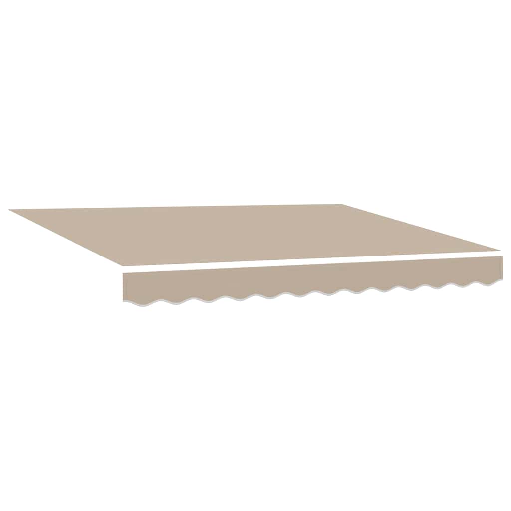 Einziehbare Markise Beige 300 x 250 cm Polyester und Metall