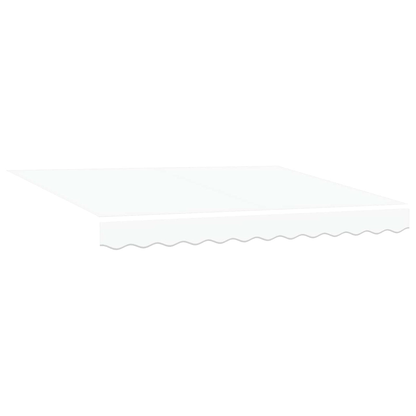 Einziehbare Markise Weiß 300 x 250 cm Stoff und Aluminium