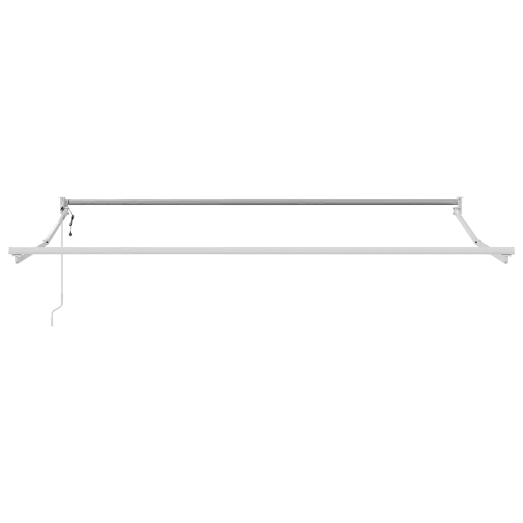 Markise Weiß 3 x 2,5 m Polyester und Metall