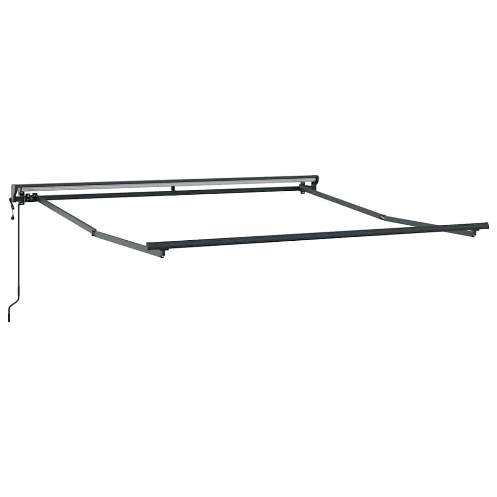 Einziehbare Markise Weiß 300 x 250 cm Polyester und Metall