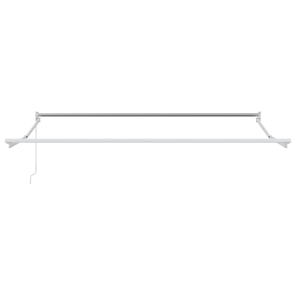 Markise Hellgrau 3 x 2,5 m Polyester und Metall