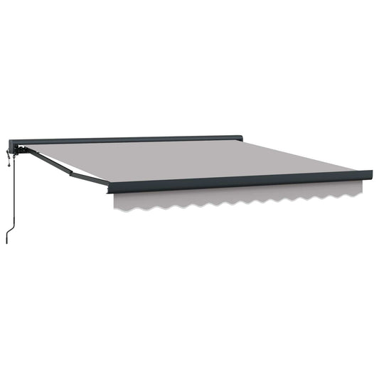 Markise Hellgrau 300 x 250 x 165 cm Polyester und Aluminium
