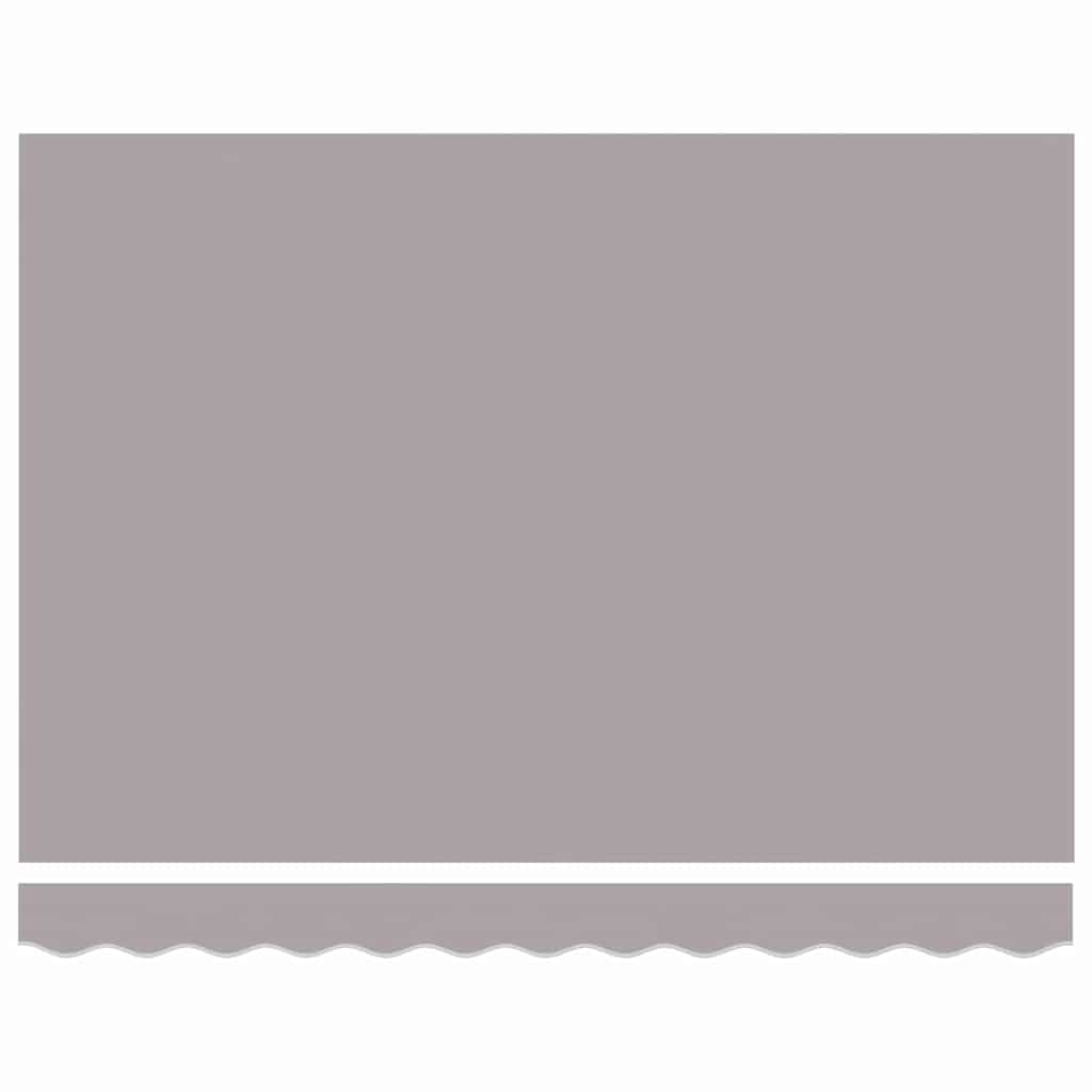 Einziehbare Markise Hellgrau 300 x 250 cm Polyester und Metall