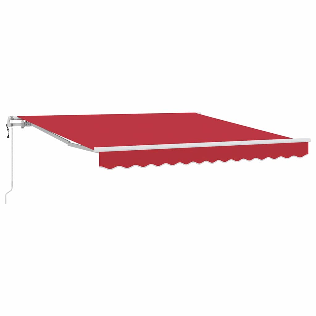Einziehbare Markise Rot 300 x 250 cm Stoff