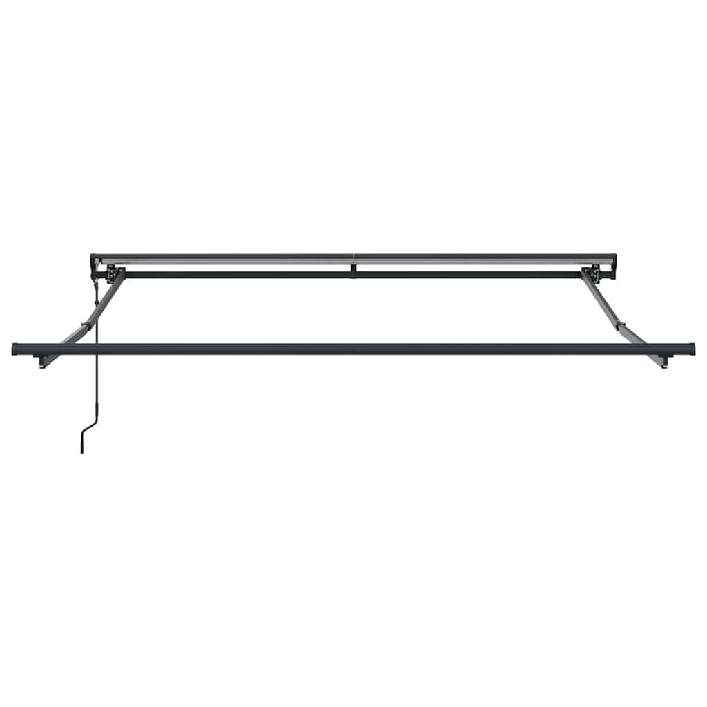 Einziehbare Markise Rot 300 x 250 cm Polyester und Metall