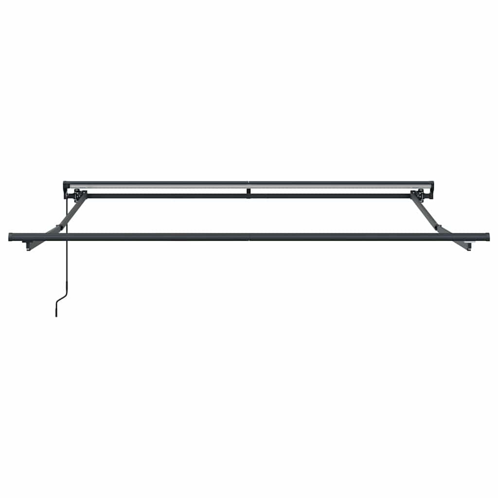 Einziehbare Markise Creme 350 x 250 cm Polyester und Aluminium
