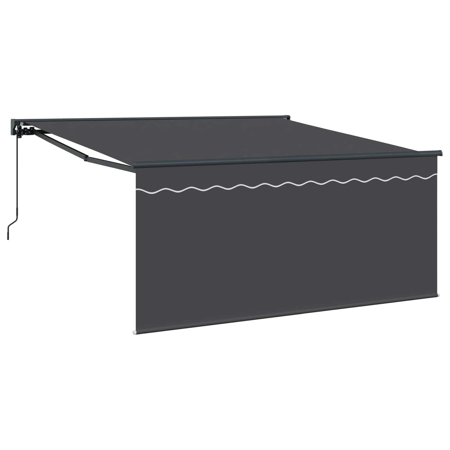 Einziehbare Markise Anthrazit 350 x 300 cm