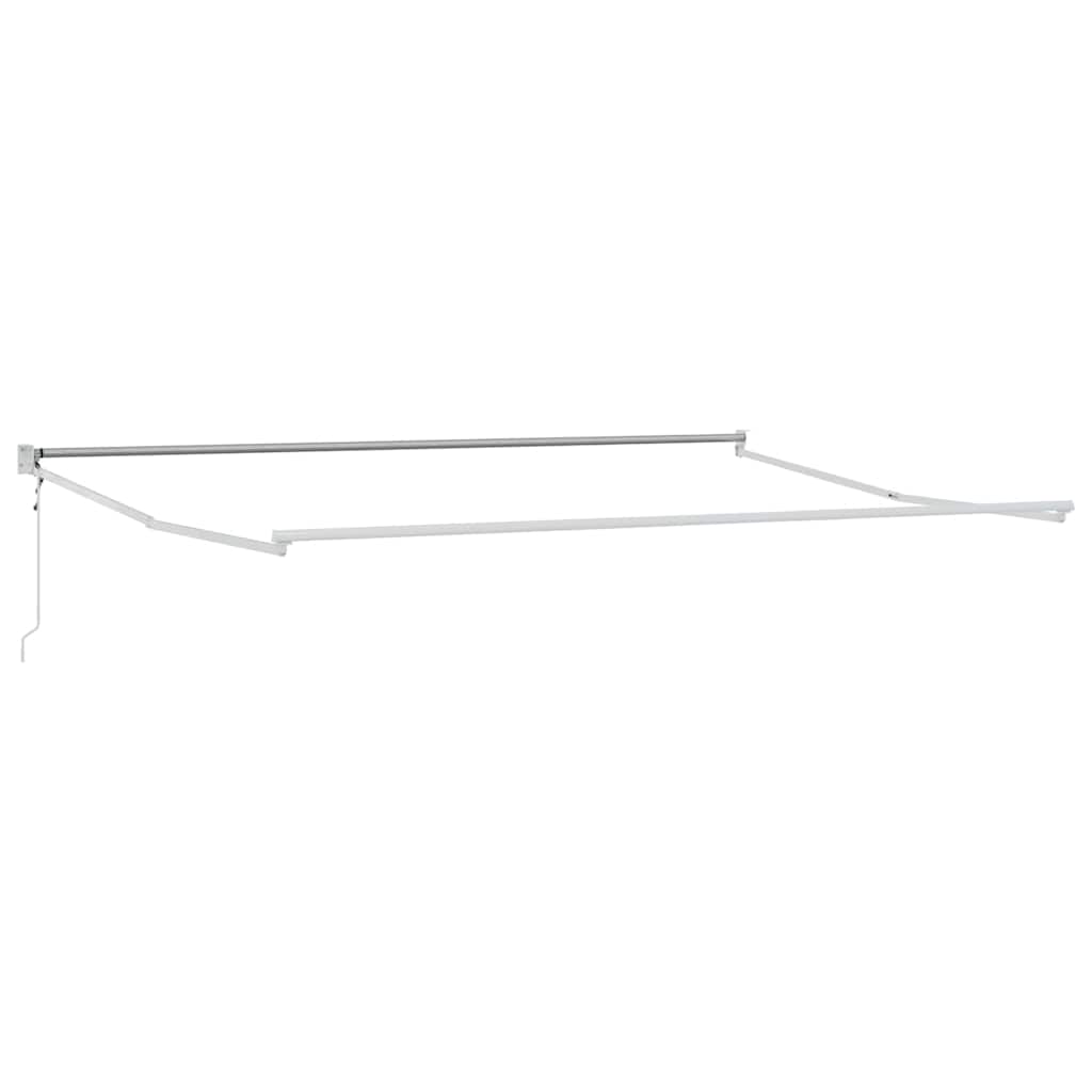 Einziehbare Markise Rot und Schwarz 350 x 250 cm