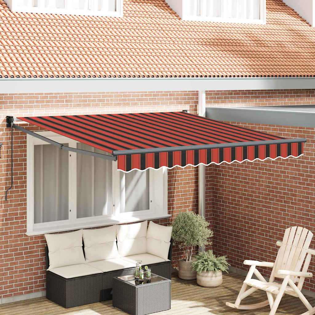 Markise Orange und Braun 350 x 250 x 165 cm Polyester