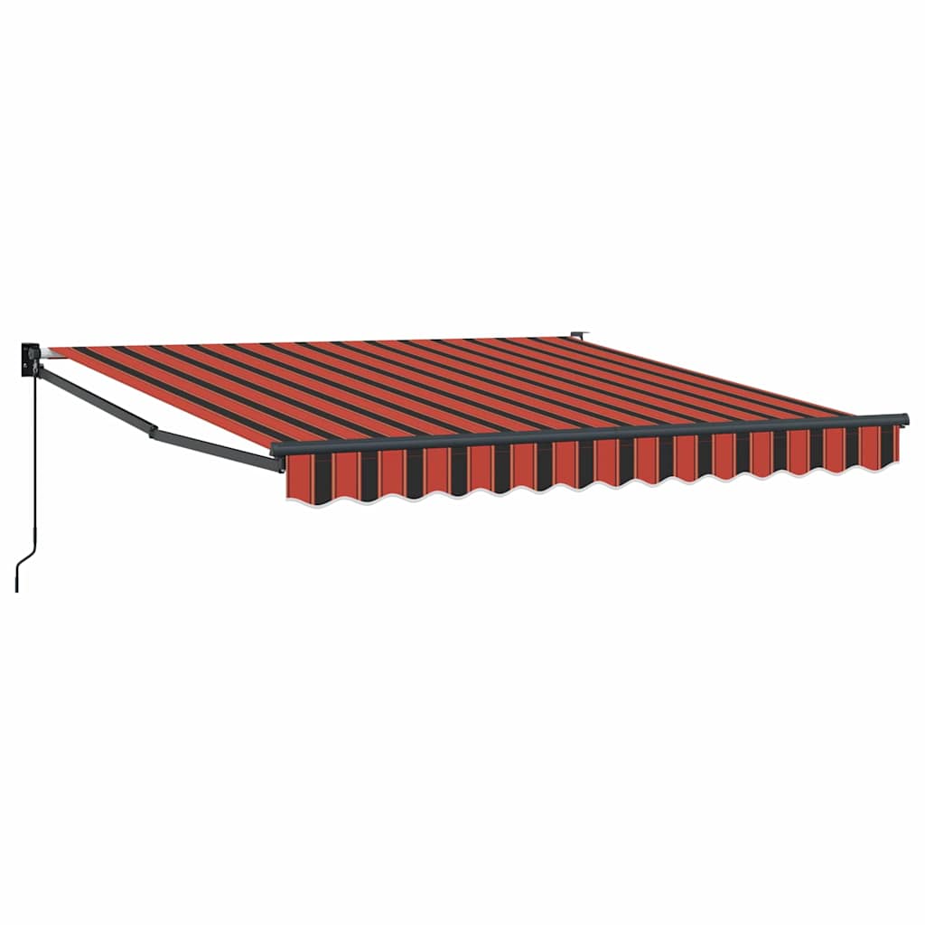 Markise Orange und Braun 350 x 250 x 165 cm Polyester