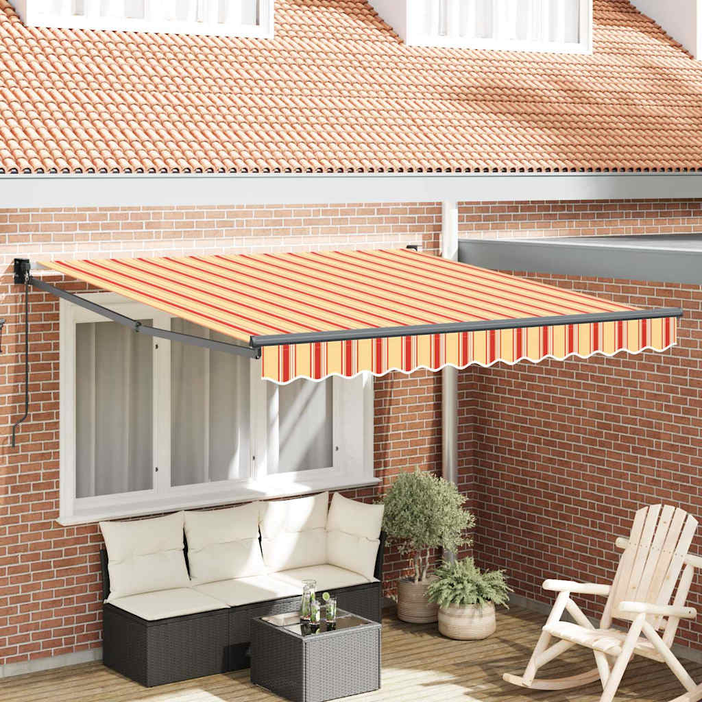Markise Gelb und Orange 350 x 250 x 165 cm Polyester