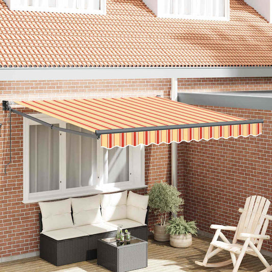 Markise Gelb und Orange 350 x 250 x 165 cm Polyester