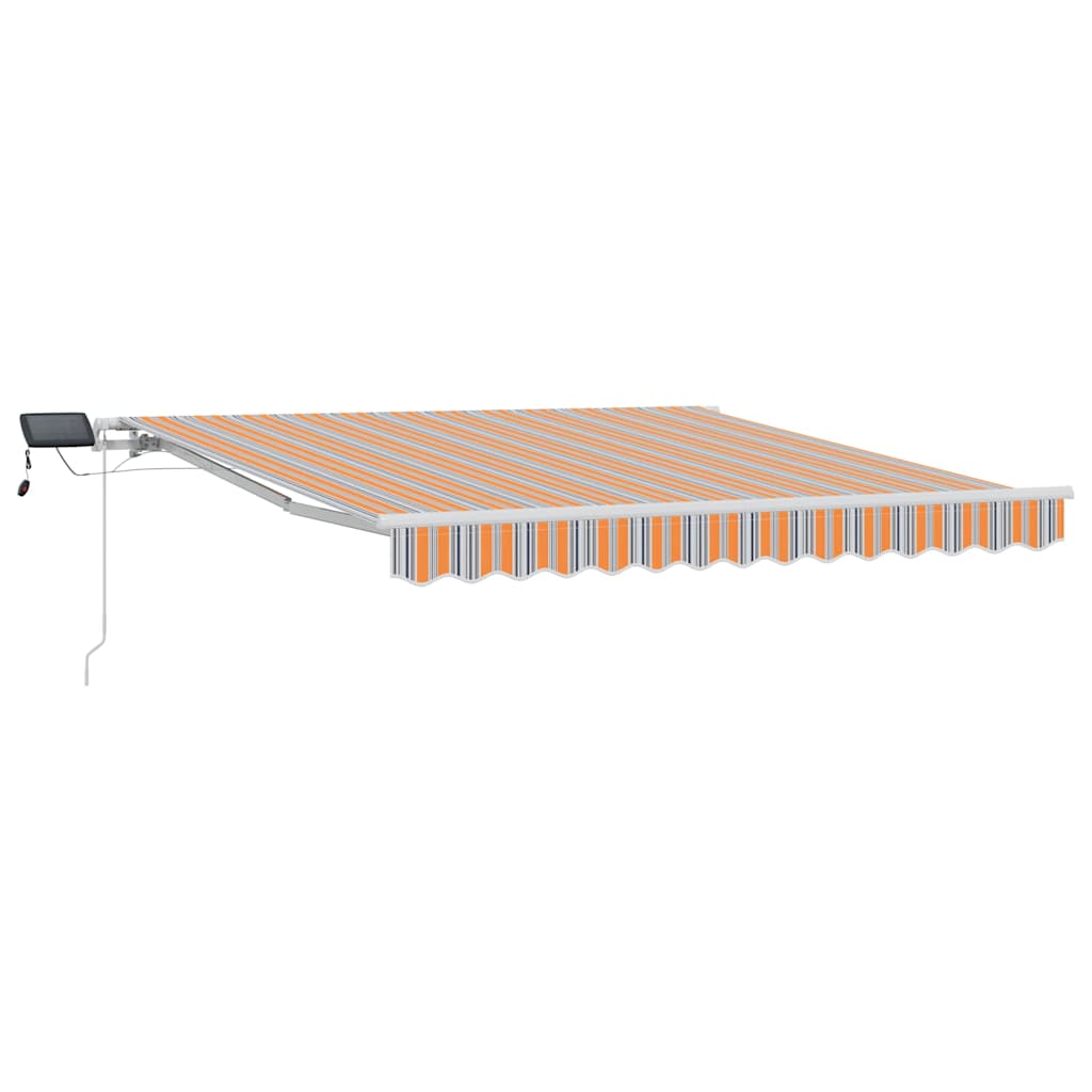 Einziehbare Markise Mehrfarbig 350 x 250 cm Stoff und Stahl