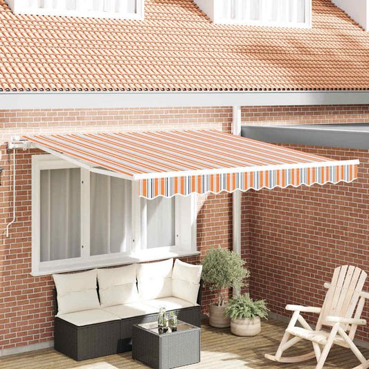 Einziehbare Markise Mehrfarbig 350 x 250 cm Stoff