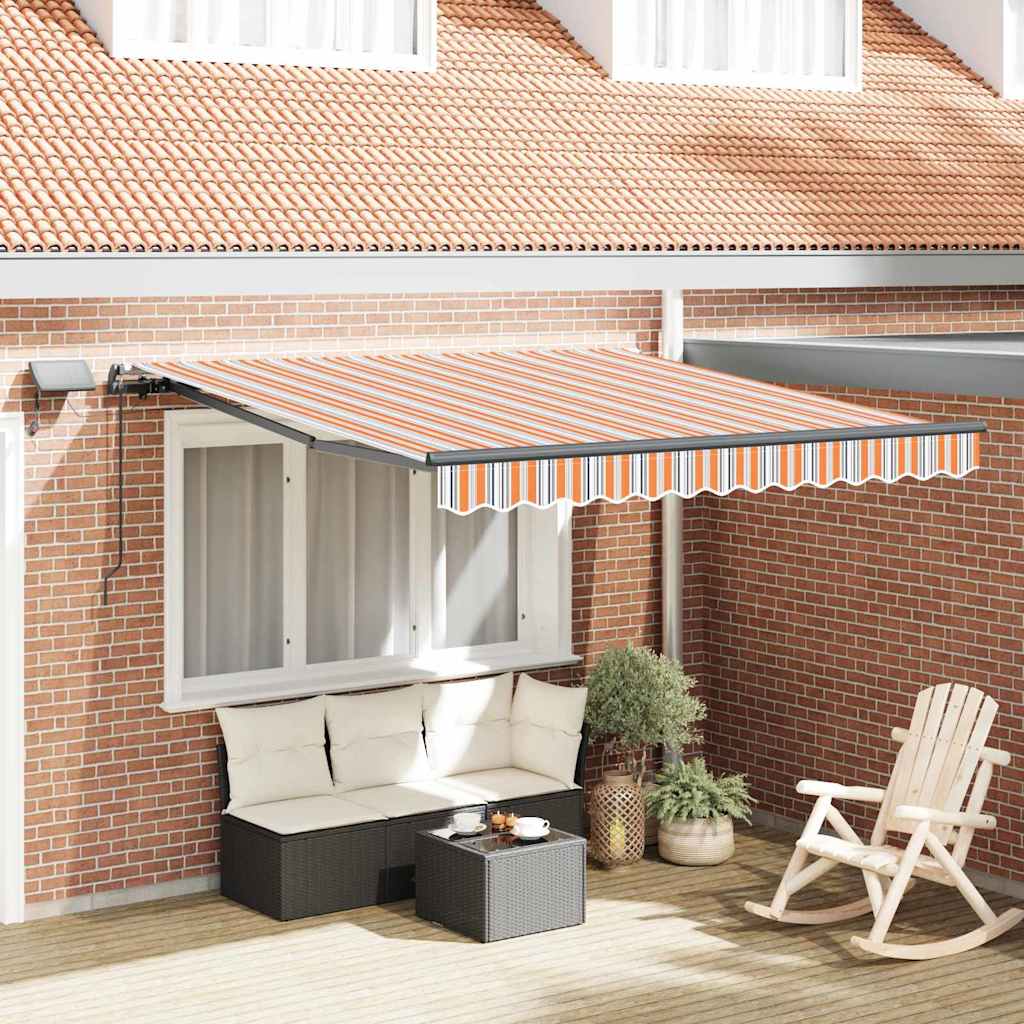 Einziehbare Markise Mehrfarbig 350 x 250 cm Stoff