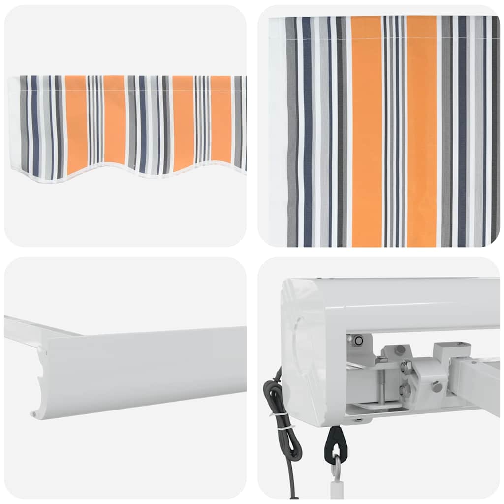 Markise Mehrfarbig 350 x 250 x 165 cm Polyester und Aluminium