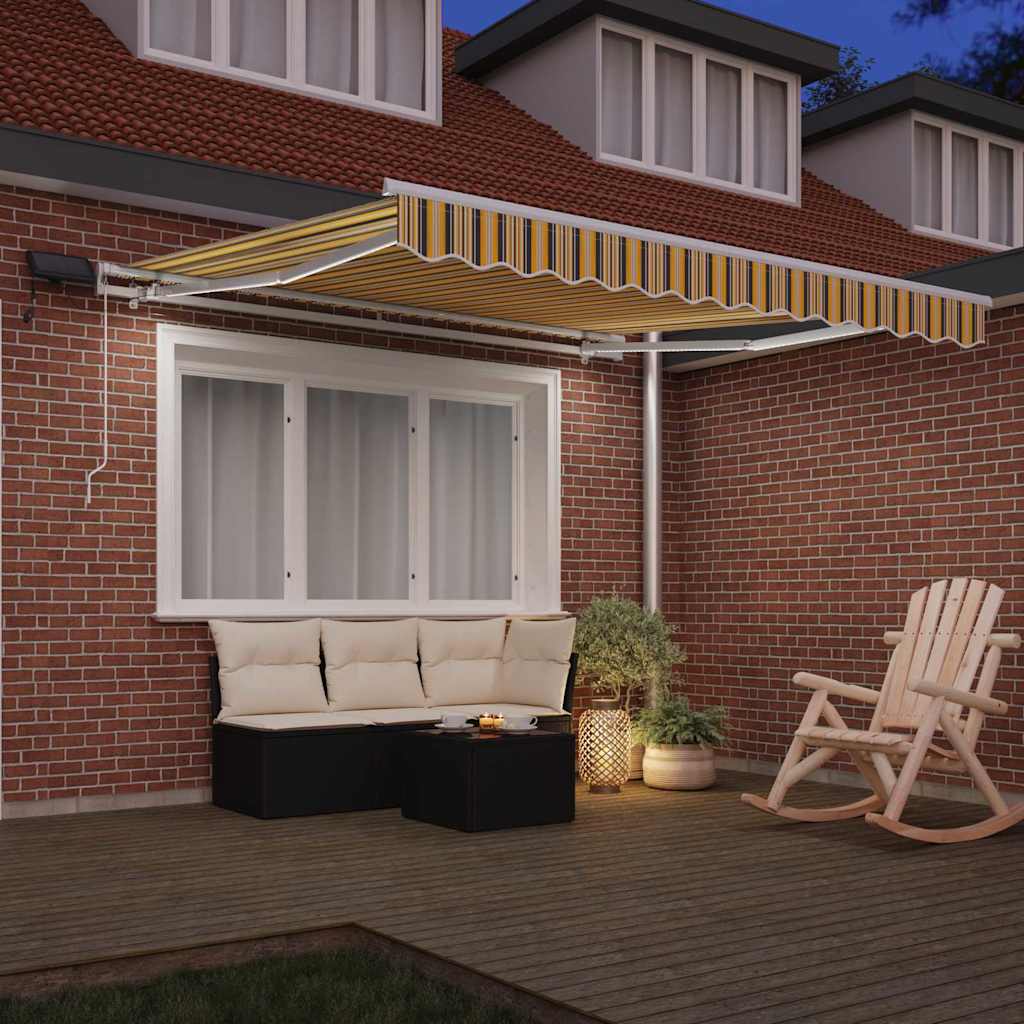 Einziehbare Markise mit 350 x 250 cm Stoff
