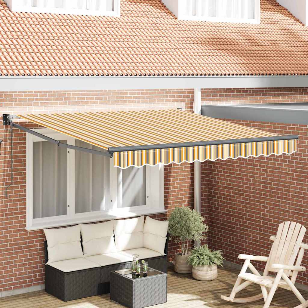 Einziehbare Markise Mehrfarbig 350 x 250 cm