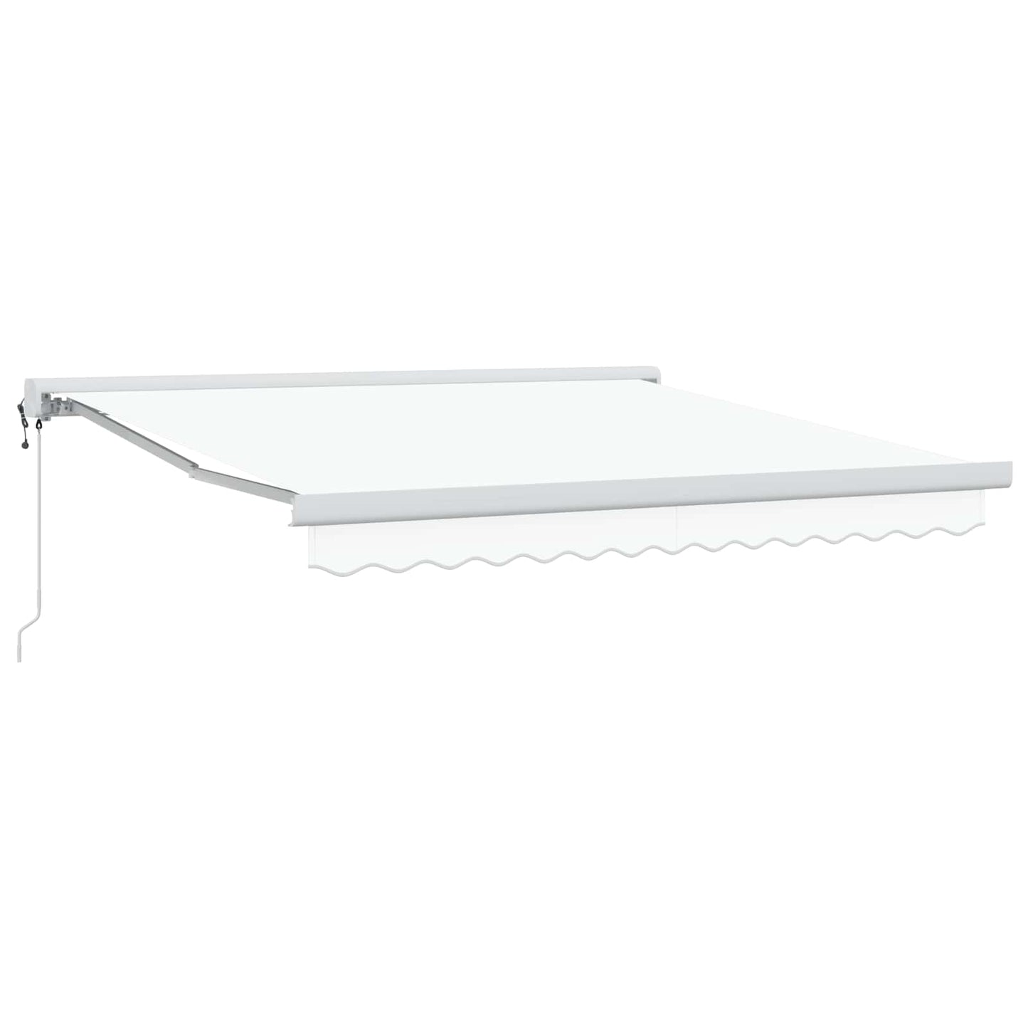 Markise Weiß 350 x 250 x 165 cm Polyester und Aluminium