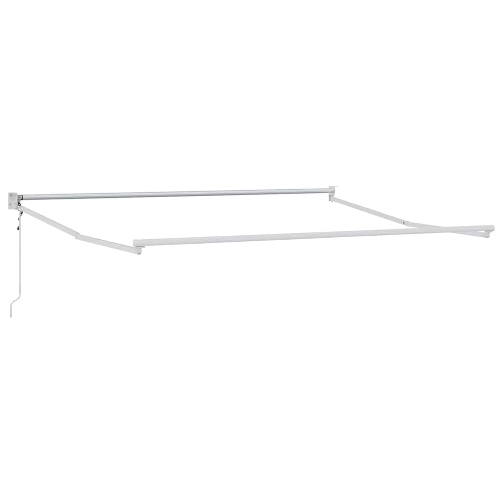 Einziehbare Markise Hellgrau 350 x 250 cm